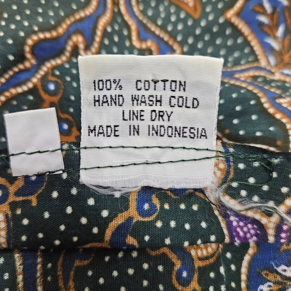 White Rice Bali Jewel Tone Button Wrap Crop Top Size Large Women's‎ - Picture 6 of 8